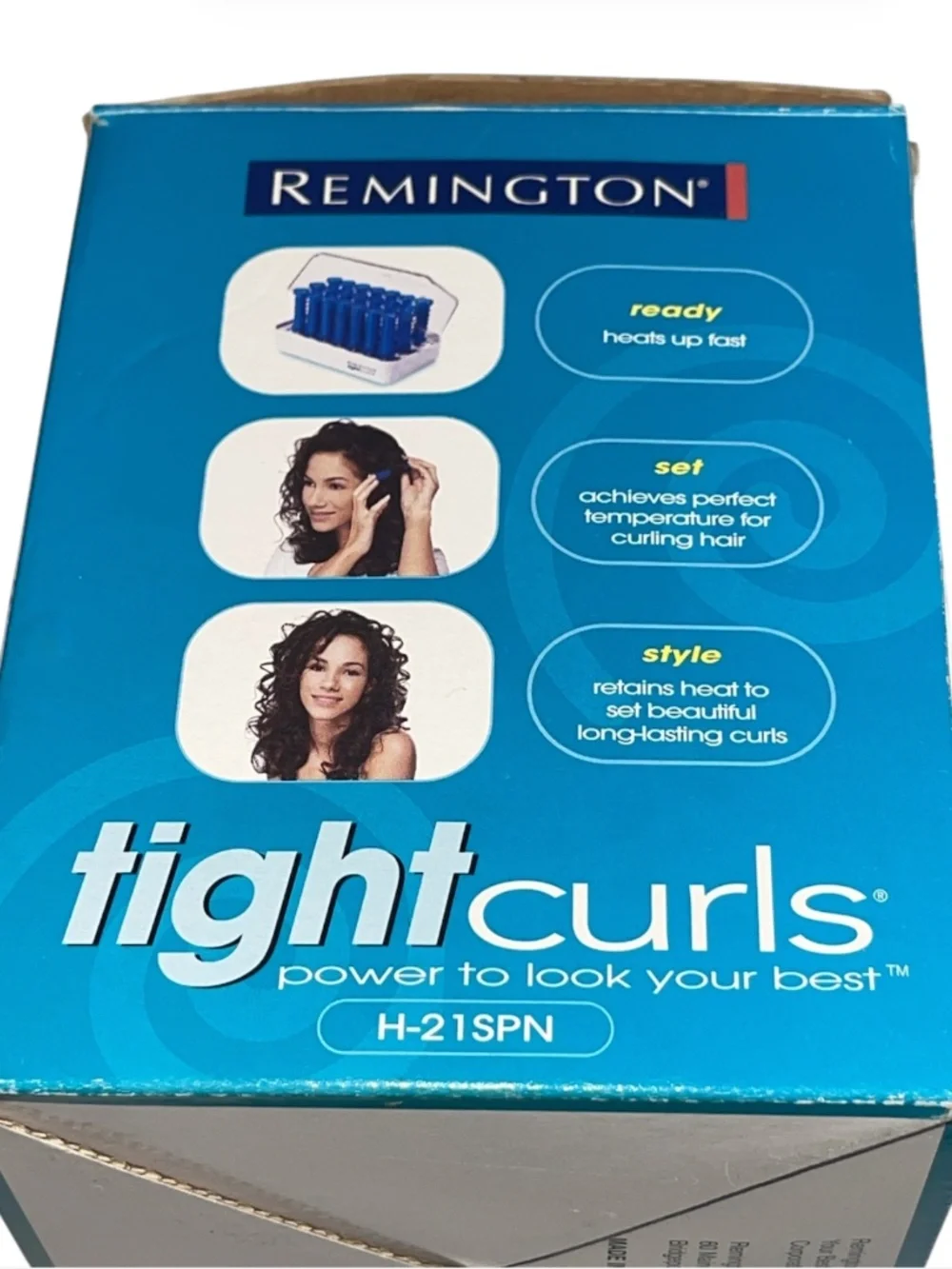 Remington Tight Curls 21 Slim Wax Core Hot Rollers & Clips H21SPN Pageant Cheer